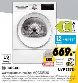 MEDIMAX BOSCH Wärmepumpentrockner WQG233D91 Angebot
