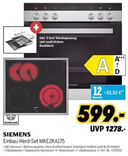 MEDIMAX SIEMENS Einbau-Herd-Set MKE2KA175 Angebot