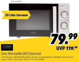 MEDIMAX Caso Design Solo-Mikrowelle M20 Gourmet Angebot