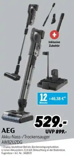 MEDIMAX AEG Akku-Nass-/Trockensauger AW82U2DG Angebot