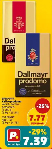PENNY DALLMAYR Kaffee prodomo Angebot