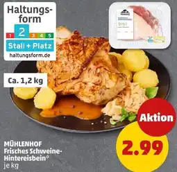 PENNY MÜHLENHOF Frisches Schweine Hintereisbein Angebot