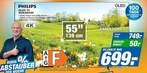 Expert PHILIPS OLED TV 550LED760 Angebot