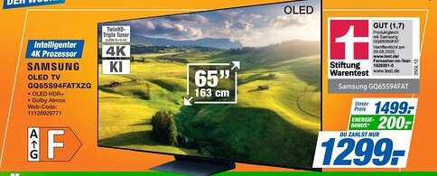 Expert SAMSUNG OLED TV GQ65S94FATXZG Angebot