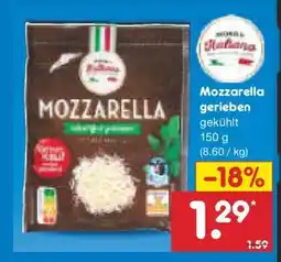 Netto Marken-Discount Mozzarella gerieben Angebot