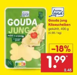 Netto Marken-Discount Gouda jung Käsescheiben Angebot