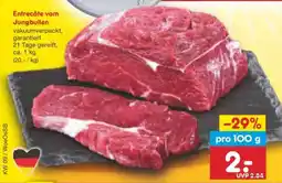 Netto Marken-Discount Entrecôte vom Jungbullen Angebot