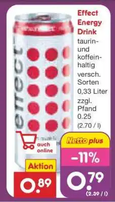 Netto Marken-Discount EFFECT Energy Drink Angebot