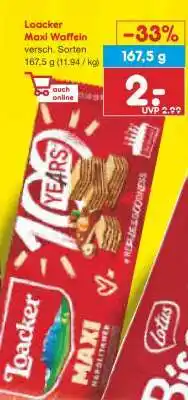 Netto Marken-Discount Loacker Maxi Waffeln Angebot