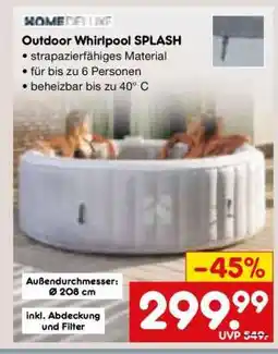 Netto Marken-Discount Outdoor Whirlpool SPLASH Angebot