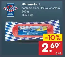 Netto Marken-Discount Hüttensalami Angebot