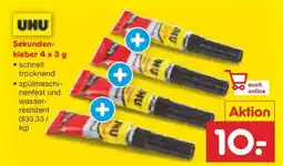 Netto Marken-Discount Sekundenkleber 4 x 3 g Angebot