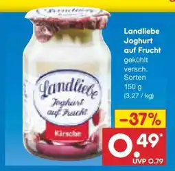 Netto Marken-Discount LANDLIEBE Joghurt auf Frucht Angebot