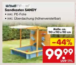 Netto Marken-Discount Sandkasten SANDY Angebot