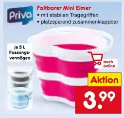 Netto Marken-Discount Faltbarer Mini Eimer Angebot