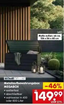 Netto Marken-Discount Metallaufbewahrungsbox MEGABOX Angebot