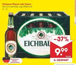 Netto Marken-Discount Eichbaum Pilsener oder Export Angebot