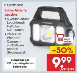 Netto Marken-Discount EASYmaxx Solar-Arbeits-Leuchte Angebot