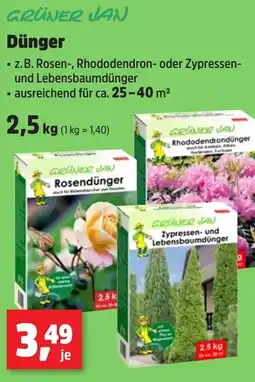Thomas Philipps GRÜNER JAN Dünger Angebot