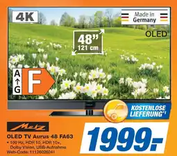 Expert Metz OLED TV Aurus 48 FA63 Angebot
