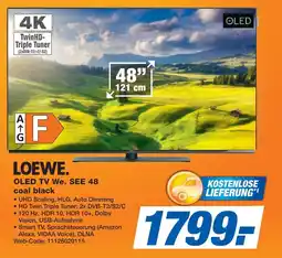 Expert LOEWE. OLED TV We. SEE 48 coal black Angebot