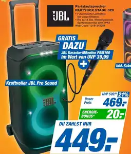 Expert JBL Partylautsprecher PARTYBOX STAGE 320 Angebot