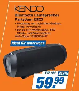 Expert KENDO Bluetooth Lautsprecher PartyJam 25EX Angebot