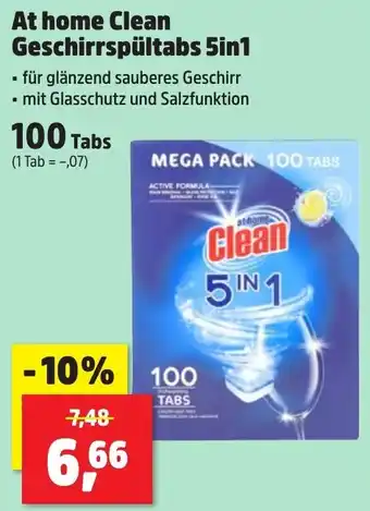 Thomas Philipps At home Clean Geschirrspültabs 5in1 Angebot