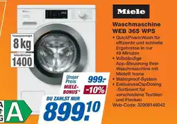 Expert Miele Waschmaschine WEB 365 WPS Angebot