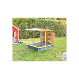Netto Marken-Discount Home Deluxe Sandkasten mit überdachung SANDY - Holz/Grau Angebot