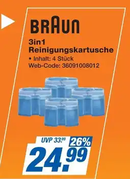 Expert BRAUN 3in1 Reinigungskartusche Angebot
