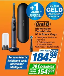 Expert Oral-B Elektrische Zahnbürste iO 9 Black Onyx Angebot