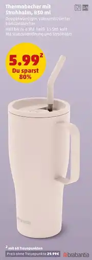 PENNY brabantia Thermobecher mit Strohhalm Angebot