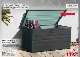 Selgros Bellavista Metall Auflagen- Oder Kissenbox „bent“ Angebot