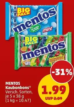 PENNY MENTOS Kaubonbons Angebot