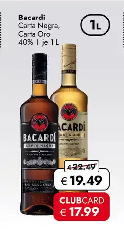 Travel Free Bacardi carta negra Angebot
