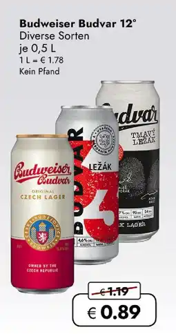 Travel Free Budweiser budvar budweiser budvar 12° Angebot