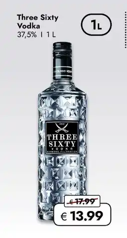 Travel Free Three sixty vodka Angebot
