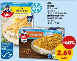 PENNY Iglo filegro müllerin art oder schlemmer-filet Angebot