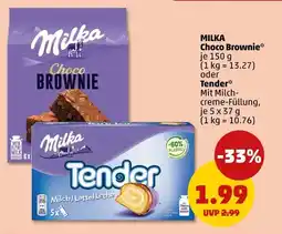 PENNY MILKA Choco Brownie oder Tender Angebot
