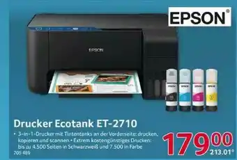 Selgros Epson Drucker Ecotank Et-2710 Angebot