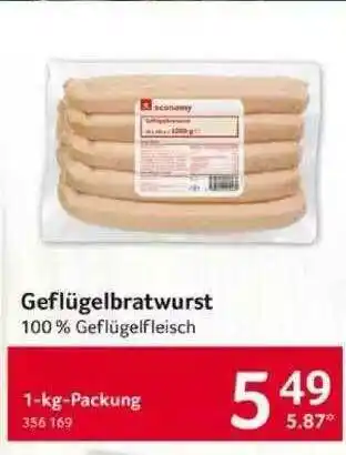 Selgros Geflügelbratwurst Angebot