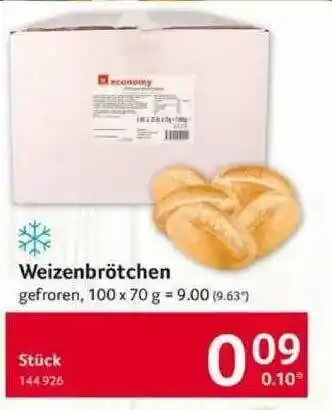 Selgros Weizenbrötchen Angebot