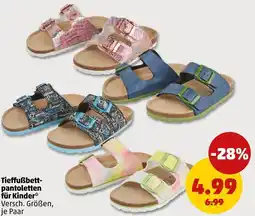 PENNY Tieffußbett pantoletten für Kinder Angebot