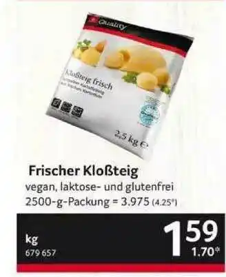 Selgros Frischer Kloßteig Angebot