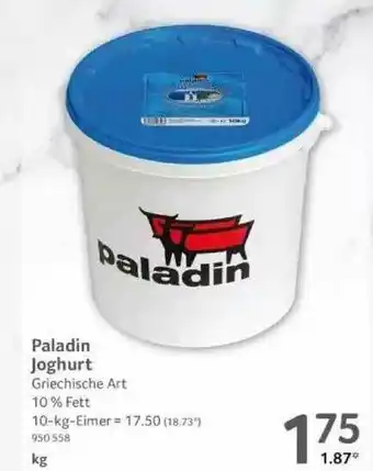 Selgros Paladin Joghurt Angebot