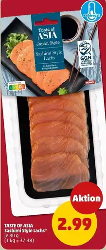 PENNY TASTE OF ASIA Sashimi Style Lachs Angebot