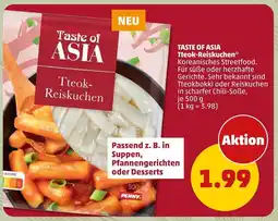 PENNY TASTE OF ASIA Tteok-Reiskuchen Angebot