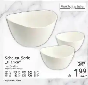 Selgros Ritzenhoff & Breker Schalen-serie „blanca“ Angebot