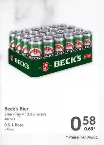 Selgros Beck's Bier Angebot